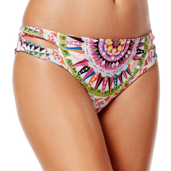 Bar III Cartwheels Cut-Out Bikini Bottom NWT - Picture 2 of 4